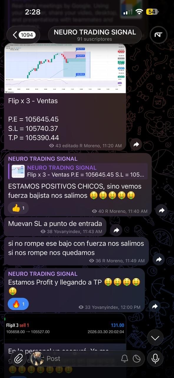Captura real comunidad INDEX SIGNAL APP