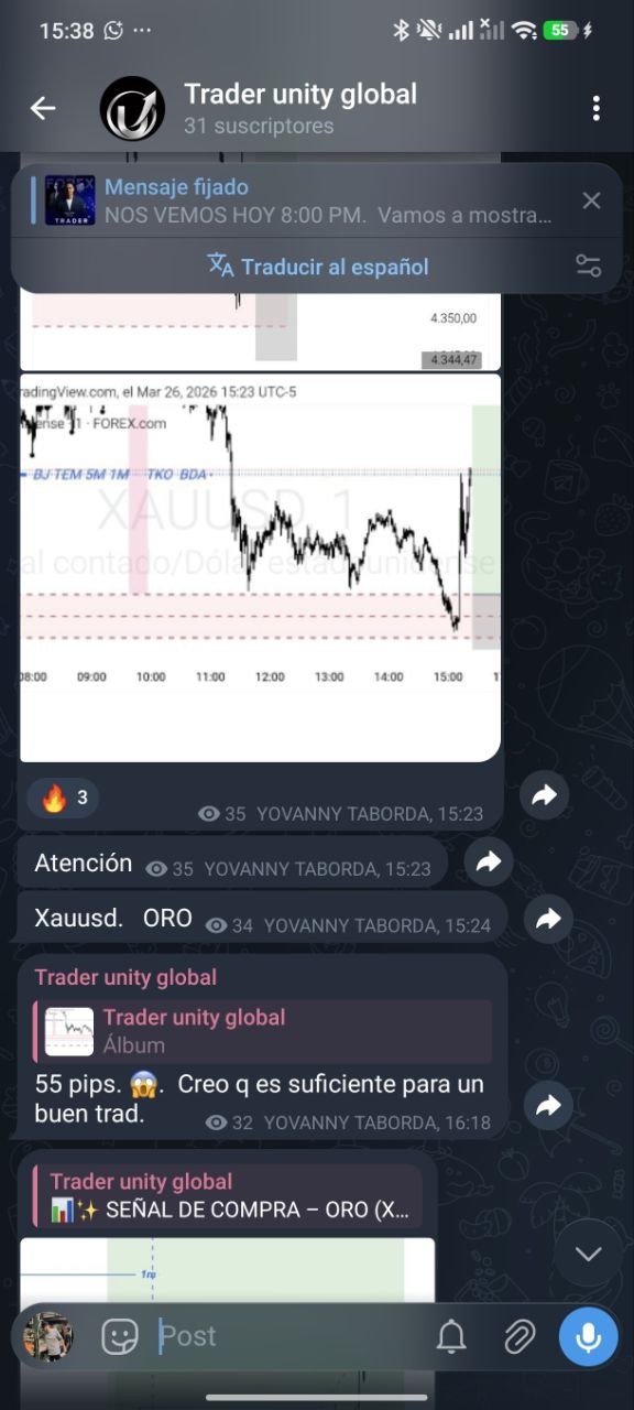 Captura real comunidad INDEX SIGNAL APP